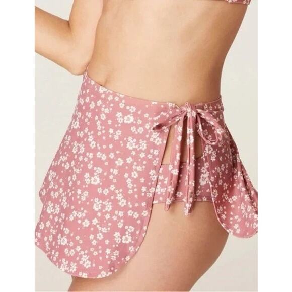 Andie Swim Sarong Coverup in Ditsy Floral Rose Pink S NWT - Picture 1 of 5